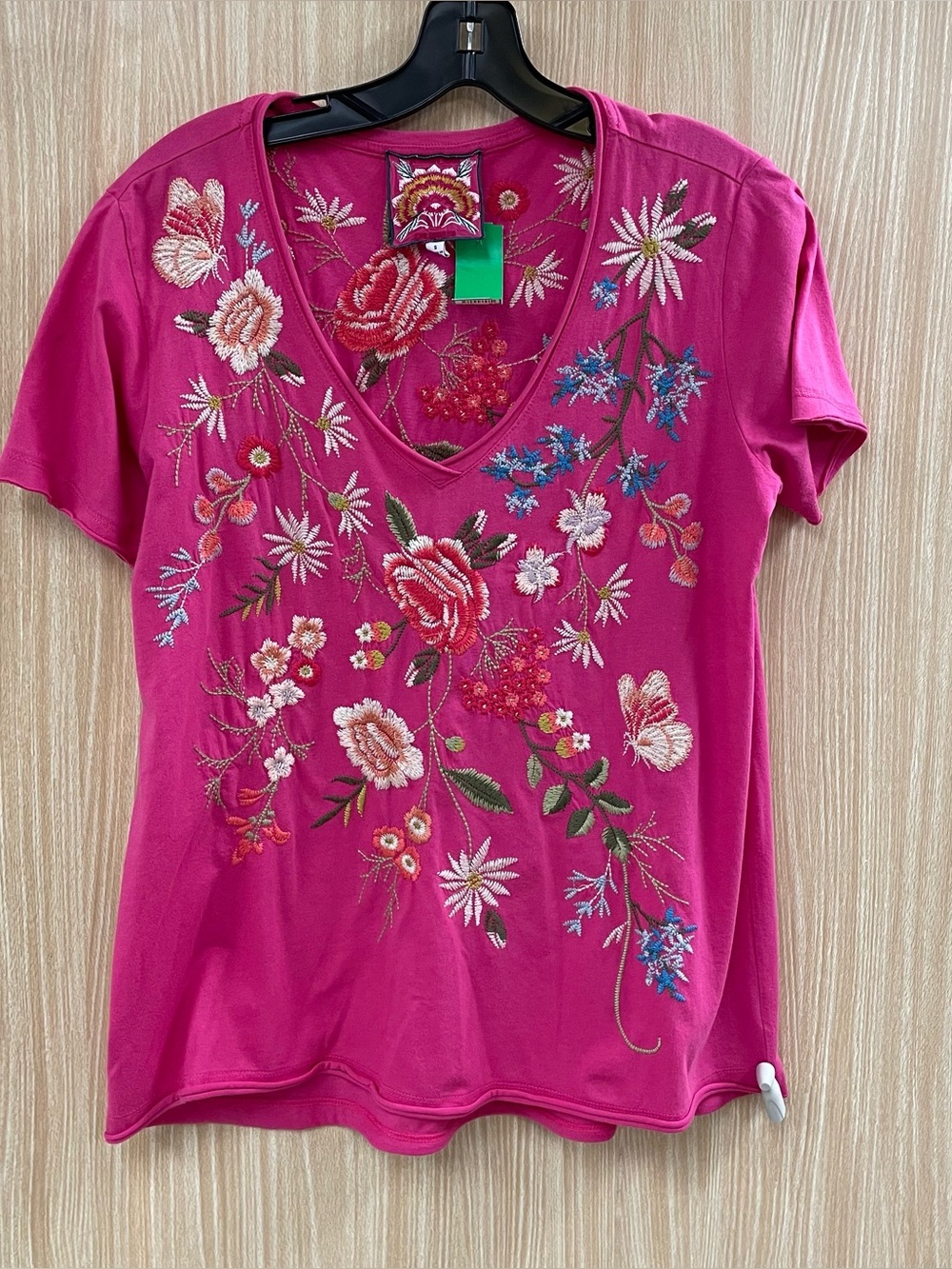 Johnny Was Pink Top Size S